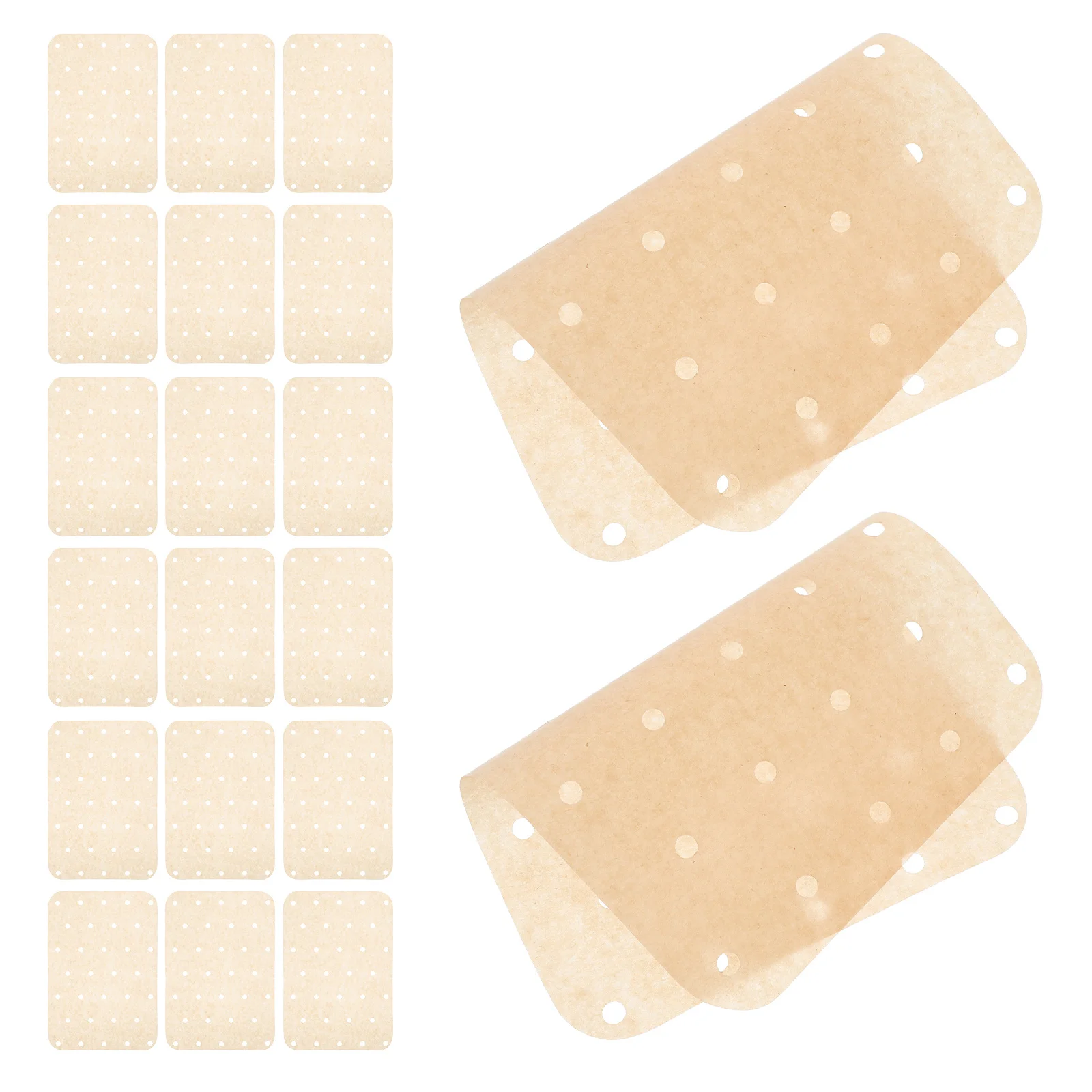 

100 Pcs Oil-absorbing Paper Cooking for Oven Air Fryer Brown Frier Cookers Liners