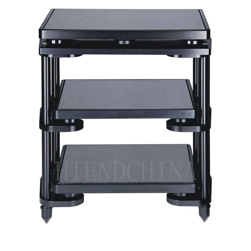 

ET-06 Amplifier Cabinet Audio 1/2/3 Layer Equipment Rack HiFi Black Rubber Turntable Shock Mount