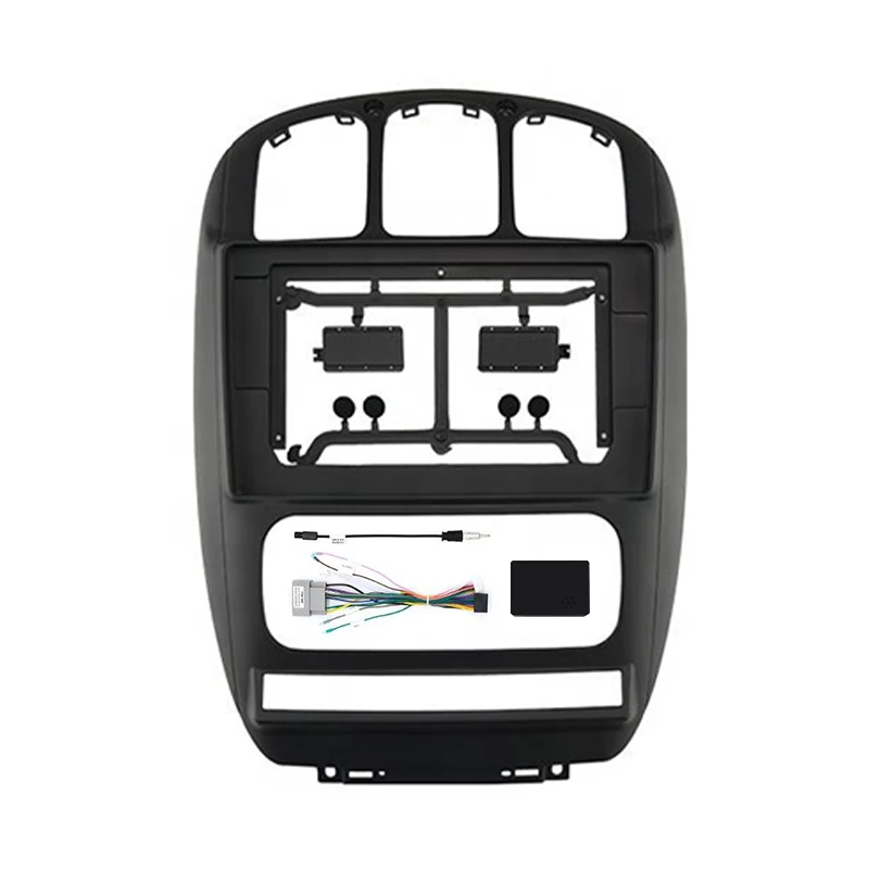 

Car DVD Frame 10.1 Inch Big Screen Android Stereo Player Fascia Panel Mount Kit for Chrysler Grand Voyager Pacifica Dodge Carava