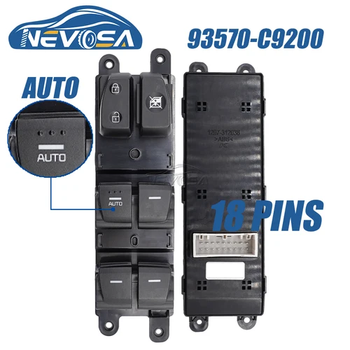 Imagen 2 del producto Novosa-Botón de interruptor de ventanilla eléctrica trasera y maestra, 93570-C90004X, 93570-C91004X, 93570-C92004X, para Hyundai IX25, Creta 2014, 2019, 2020