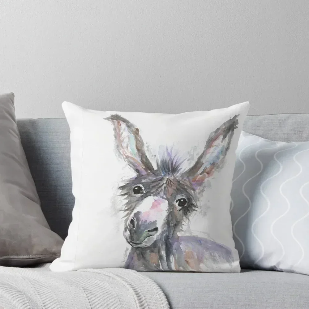 

Donkey potrait Throw Pillow Cushion Covers For Living Room Cushions For Decorative Sofa Decorative Cushion pillow