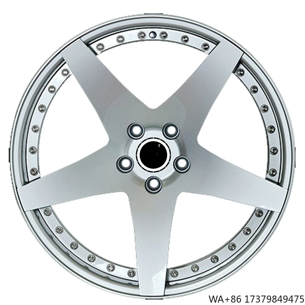 

Custom 2 Piece 5 Spokes Machine Silver Forged Alloy Wheels Rims for Car 19 20 21 22 23 24 Inchfor A3 A4 A5 A6 A6 A7 A8 Q3 Q5 Q7