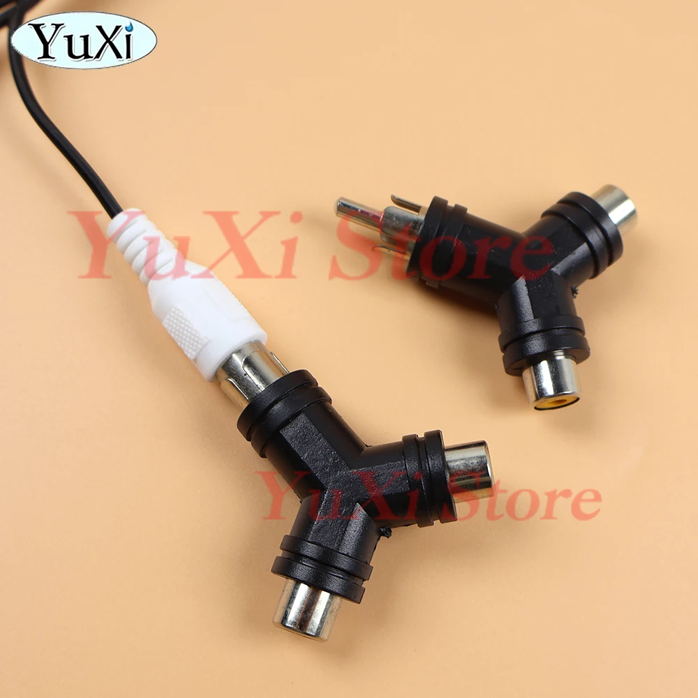 المزدوج 2 RCA أنثى إلى ذكر موصل الصوت محول فونو مقرنة فيديو موصل التوصيل المقبس RCA فونو التوأم AV المقرنة ل DVD
