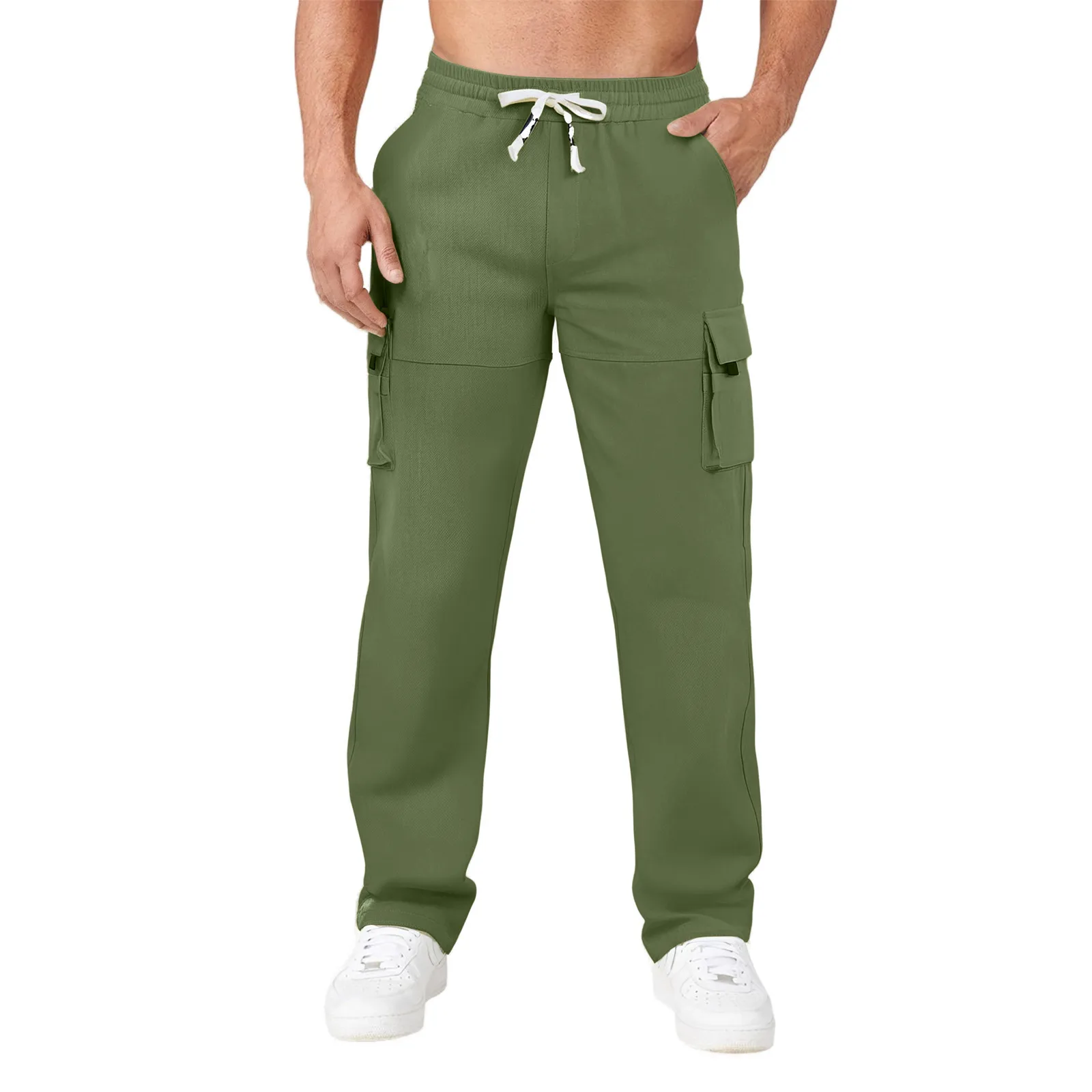 

Breathable Lightweight Hiking Outdoor Sports Pant New Men's Baggy Pants Casual Wide Leg Straight Pants Casual Jogging Trousers