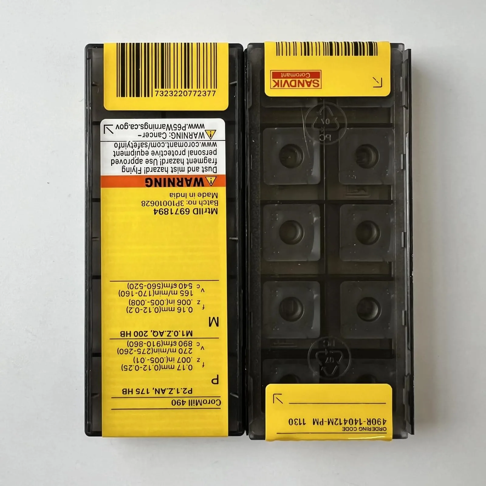 

Оригинальный SANDVIK/490R-140412M-PM 1130/лезвие с ЧПУ из твердого сплава, 10 шт.