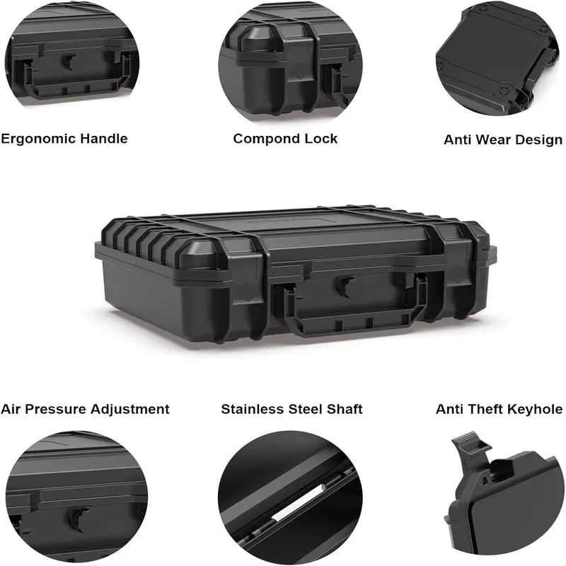 Waterproof Hard Carry Case Bag Tool Case Safety Instrument Equipment Toolbox Storage Box Organizer Safety Protector Organizer