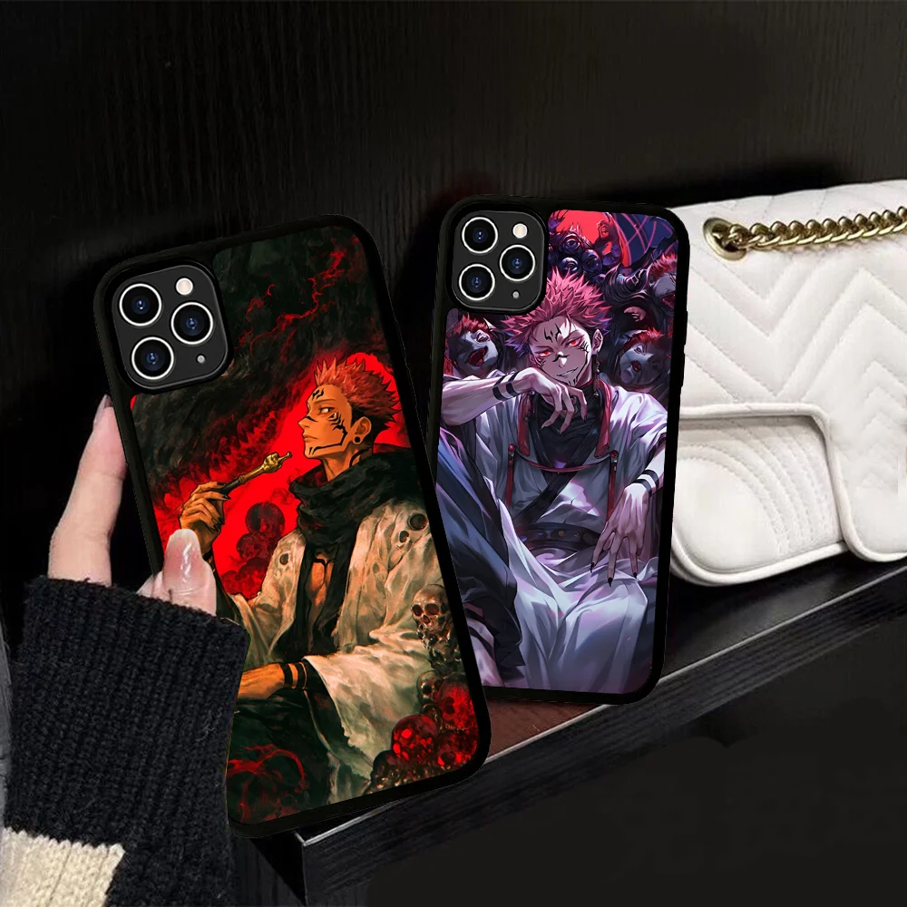 Popular Anime Ryomen Sukuna Phone Case Silicone PC+TPU For For IPhone 11 12 13 14 15 16 Plus Pro Max Cover