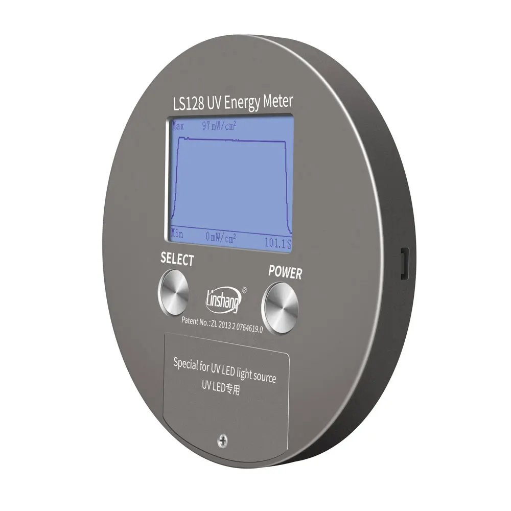 UV Energy Meter Linshang LS128 UV Power Puck Integrator with Power Temperature Curve Energy for UVA LED UV Curing