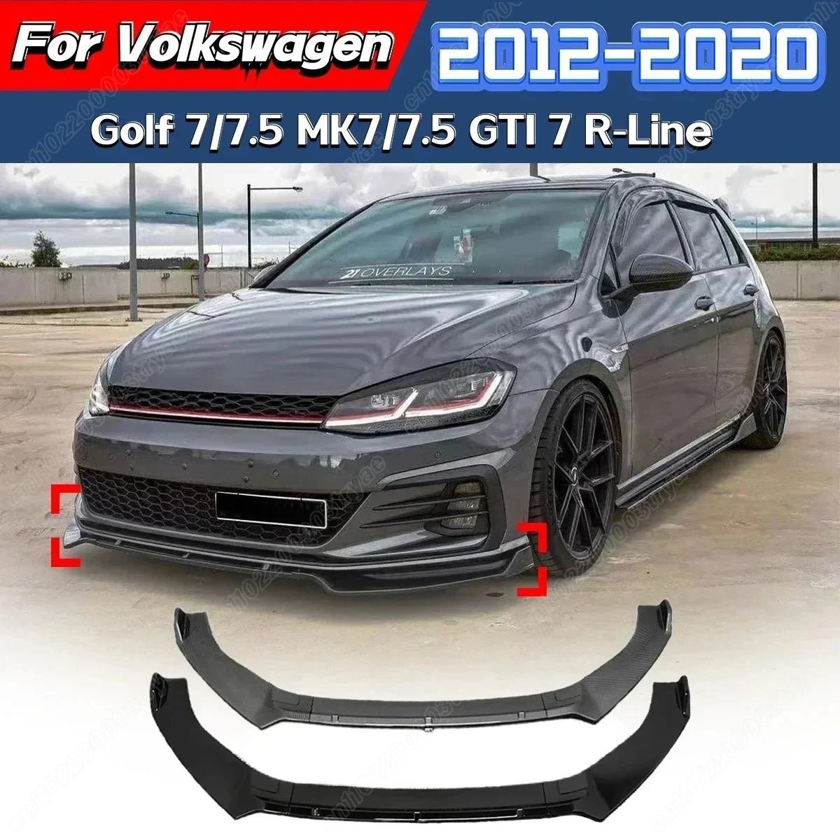 

For Volkswagen Golf 7/7.5 MK7/MK7.5 GTI 7 R-Line 2012 2013 2014 2015 2016 2017 2018 2019 2020 Front Bumper Spoiler Diffuser Kit