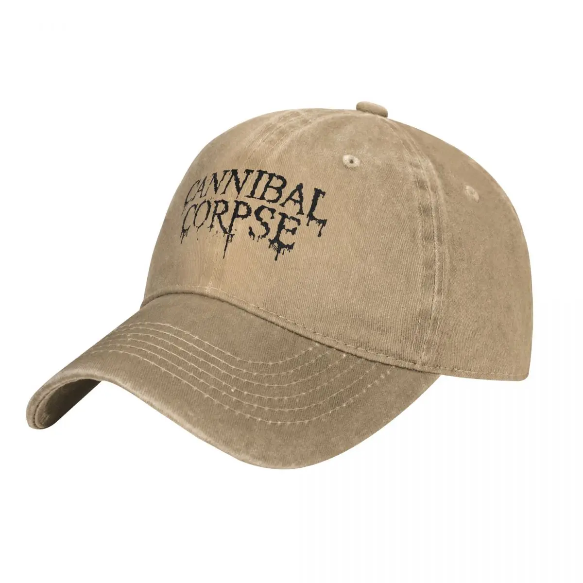 Retro Cannibal-Corpse-Logo Baseball Cap Unisex Distressed Denim Headwear Outdoor All Seasons Travel Caps Hat