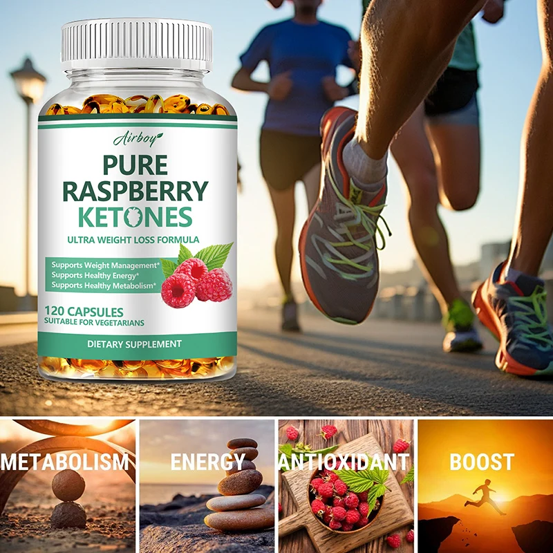 Pure Raspberry Ketones Capsules - Supports Weight Management, Fat Burning, Metabolism Boosting