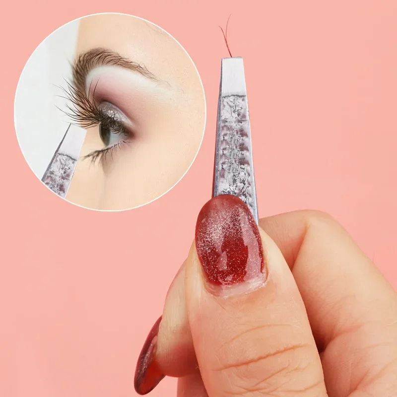 4pcs Ice Flower Eyebrow Tweezers Set Stainless Steel High-Quality Beauty Tools for Eyelash Extension, Suitable for Men Women