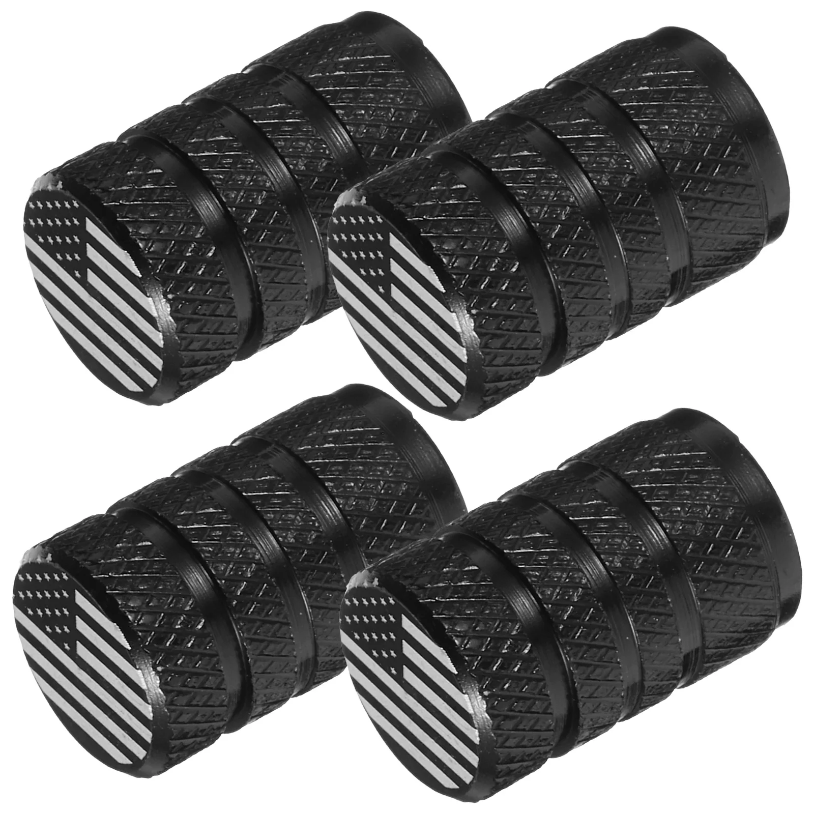 

4 Pcs Car Tire Cap Metal Valves Covers Stem Caps Tires Motorcycle Accessories Aluminum Alloy Part Truck