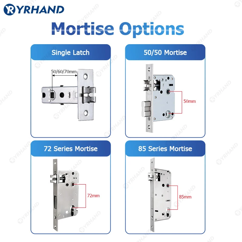 YRHAND Tuya wifi App Unlock fechadura Biometric eletronica digital Waterpoof Fingerprint IC card Smart Door Lock for Home