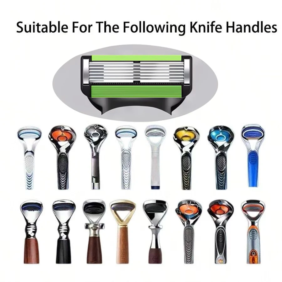 6-layer Stainless Steel Shaver Blades For Sensitive Skin_voghion.com
