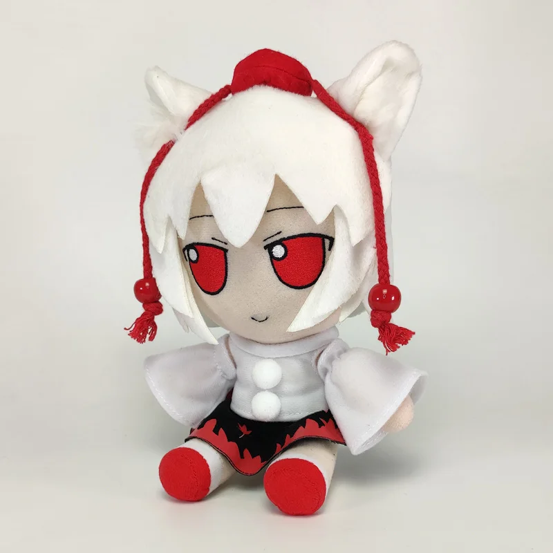 20cm Anime TouHou Project Cosplay Inubashiri Momizi Fumo Cute Cartoon Dress Up Maid Outfit Plush Doll  Birthday Present Gift