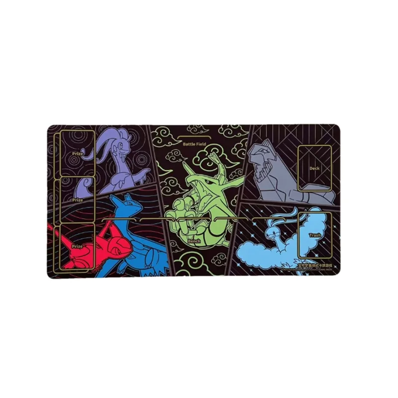 Hot PKM PTCG “Dragon‘s Return  Icy Radiance” Playmat Anti-Slip Durable Game Mat for Card Battle Collector‘s Exquisite Gift Toy