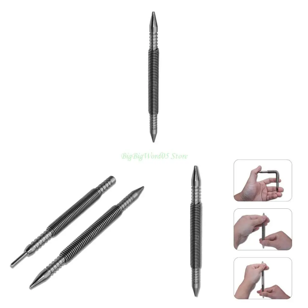 

24TE PACK 2 с двойной головкой комбинированной сеттер двойной финал 1/16-3/32 1/8 пружинный набор ногтей без молотка для ногтей