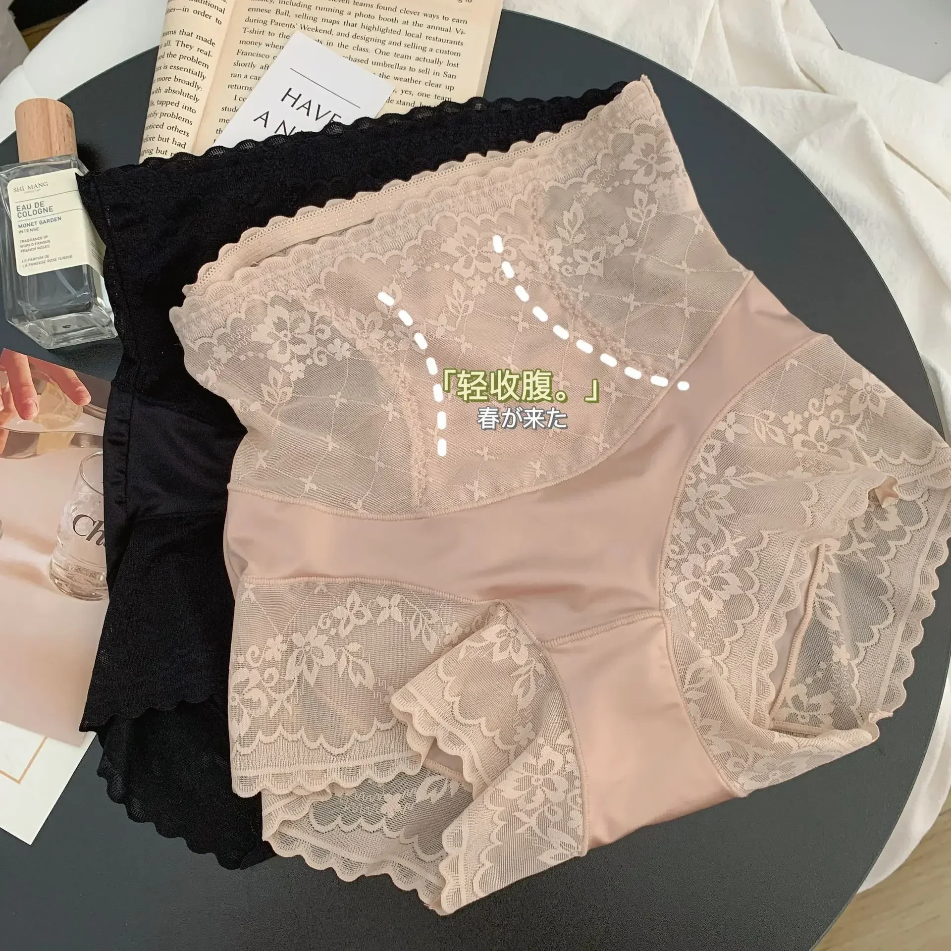 

Нижнее белье женское с высокой посадкой, антибактериальные трусики с атласным бантом, Дамское белье в ретро стиле