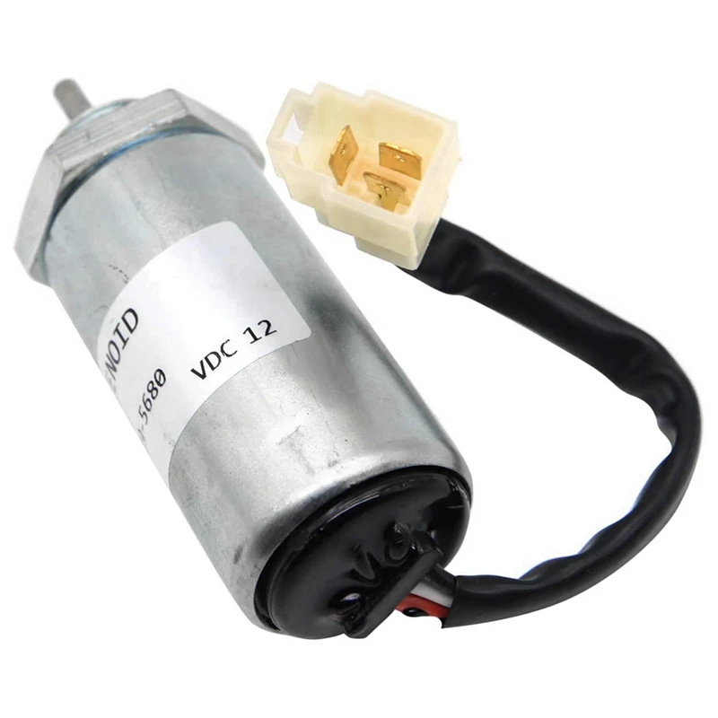 2X Excavator Engine Stop Solenoid For ISUZU EX400 3LD1 3LD2 4LE1 12V 897329-5680 8973295680