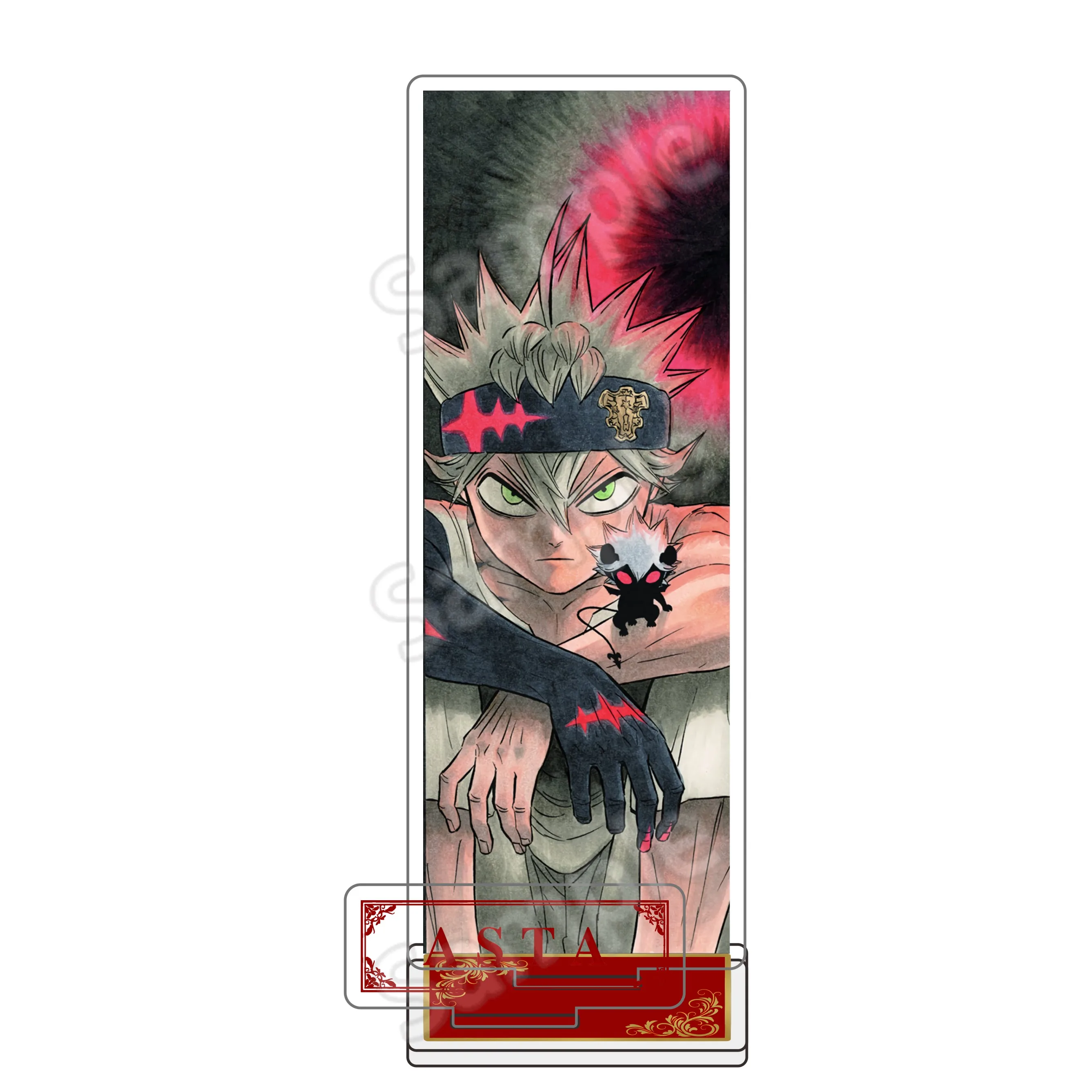 Black Clover Anime 15cm Acrylic Character Model Stand Figure ( Yami Sukehiro) - Desktop Stand & Fan Gift