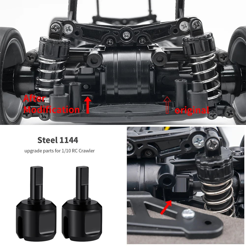 YEAHRUN aleación de aluminio Tamiya TT01 juego completo eje de transmisión CVD Copa diferencial montaje de Motor brazo inferior superior trasero delantero para TT-01 1/10 actualizaciones