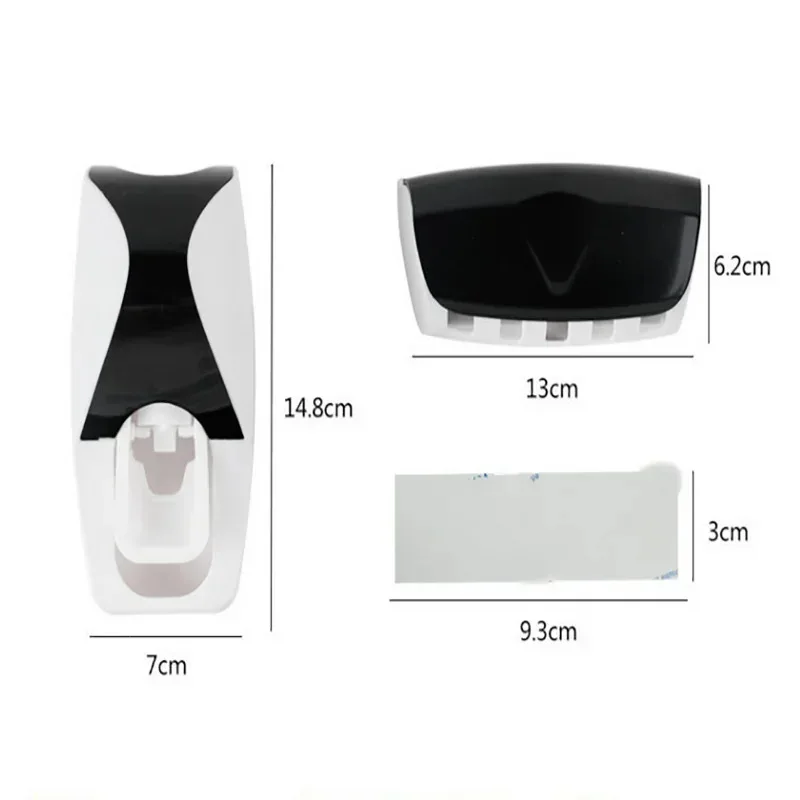 Essential Bathroom Wall Mounted Toothbrush Holder – Automatic Toothpaste Dispensing & Squeezing, Tidy Storage Tool - view 6