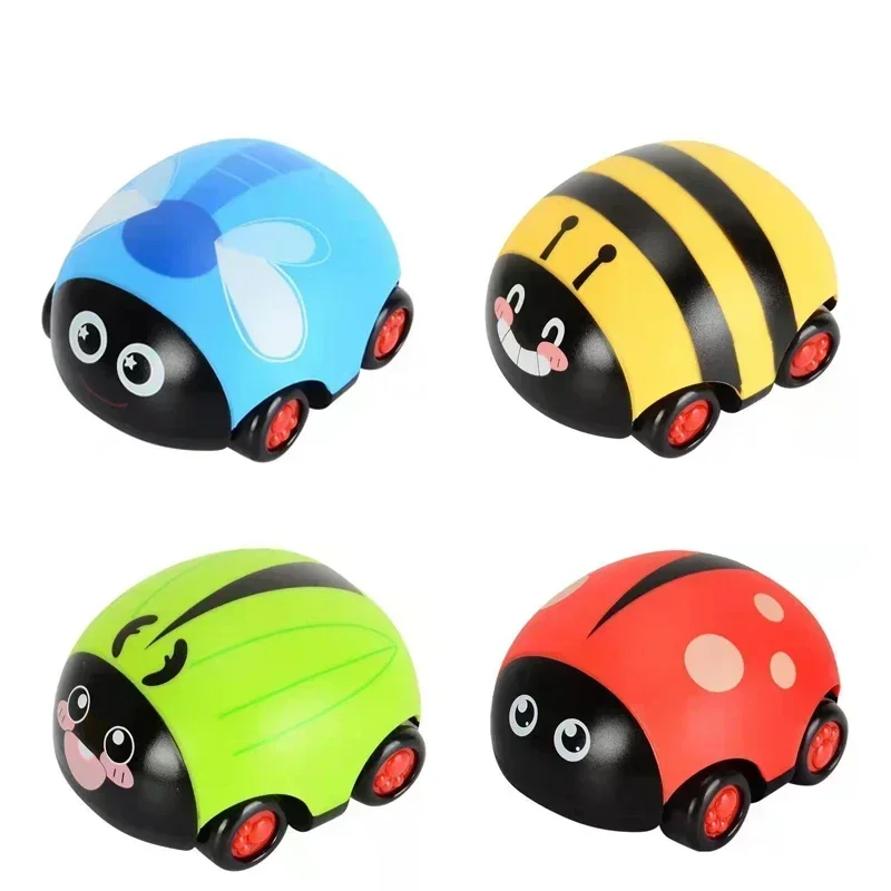 Multicolor Toy Cartoon Insects Back To The Car Cool And Light Inertia Double Back To Anti-wrestling Car Beetle Toy Car Durable