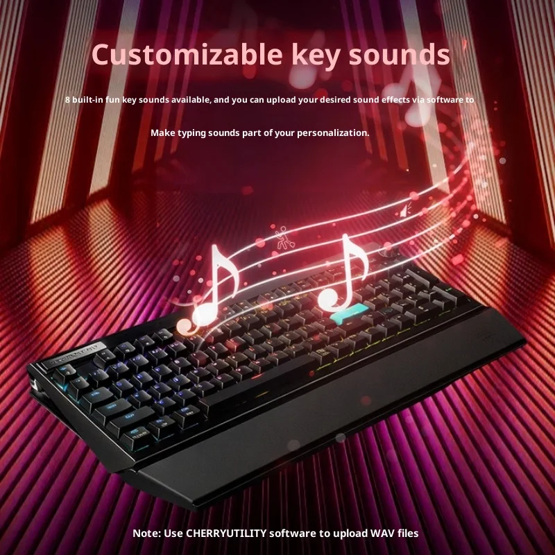 CHERRY PIXIU99 Mechanical Keyboard Wireless 8K Return Rate Nordic Chip E-sports Game Keyboard DSS Modular Screen Customization