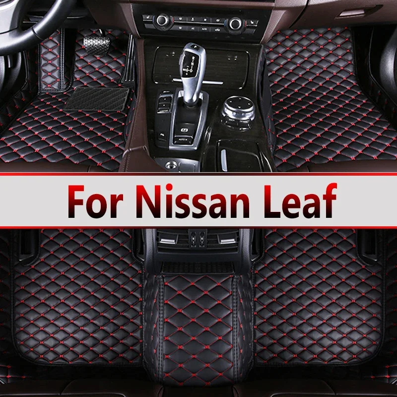 Коврики для Nissan Leaf ZE0 AZE0 2011 ~ 2017, грязеотталкивающие автомобильные роскошные кожаные коврики, коврики для защиты от грязи, аксессуары для интерьера