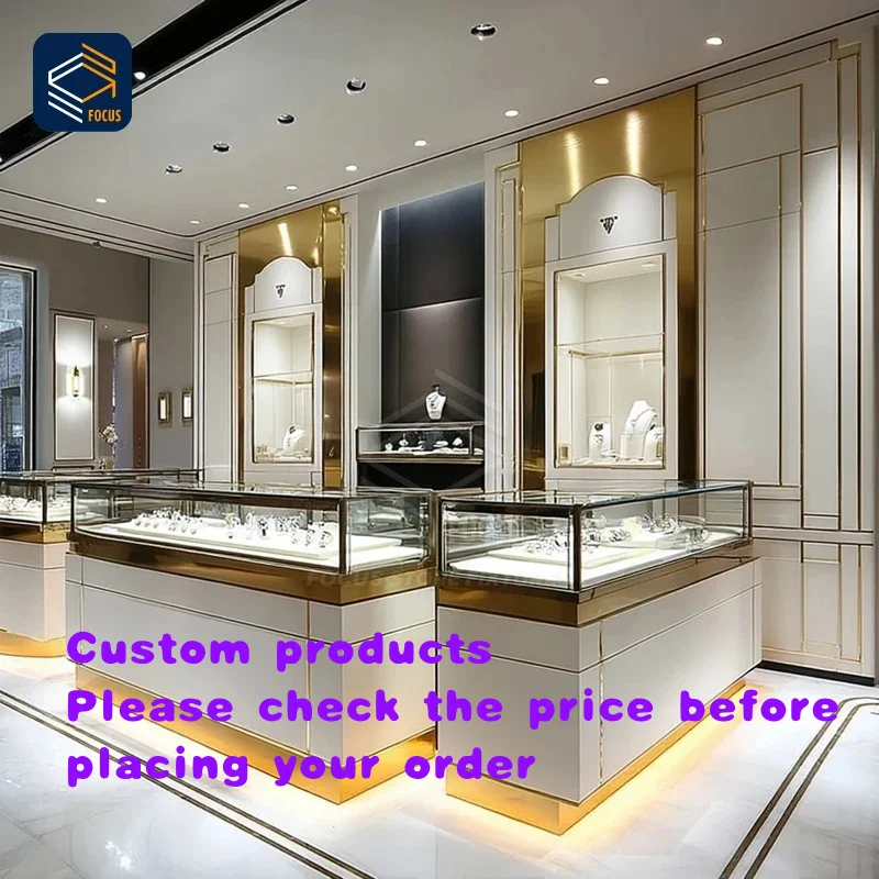 custom.Boutique Duty Jewelry Showcase Retail Fixture Layout Jewelry Display Cabinet Glass Showcase Structure
