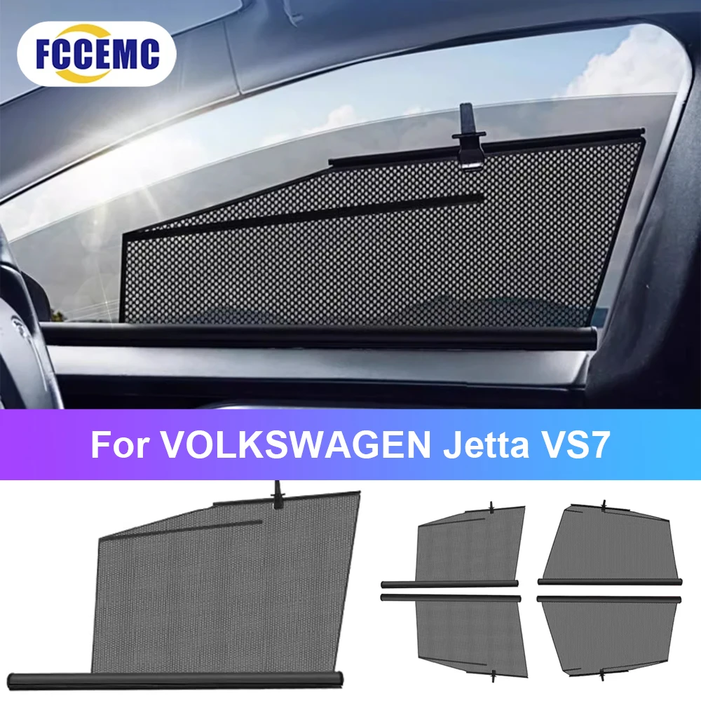 Car Lifting Window Sunshade For  VOLKSWAGEN Jetta VS7 Car SunShade Front Rear Window Sun protection Parts