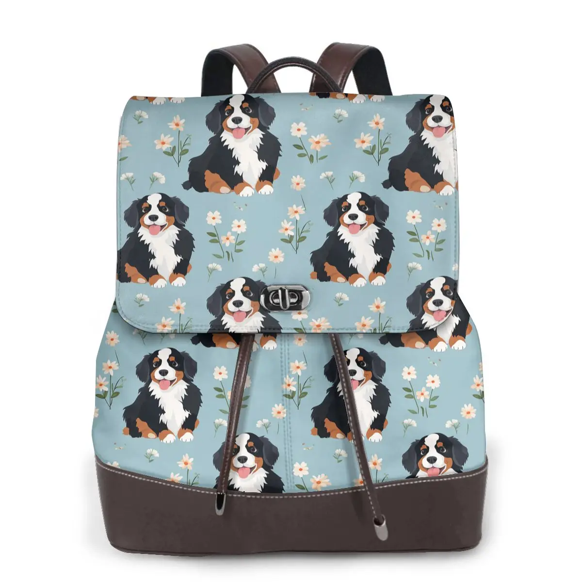 cartoon-cute-bernese-mountain-dog-pattern-bookbag-school-student-bags-hiking-travel-daypack-for-women-fashion-derma-backpack