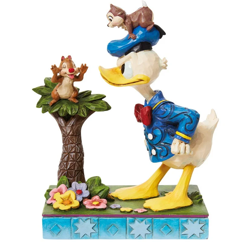 ديزني كيكي تيتي ودونالد داك التماثيل اللطيفة شخصيات كرتونية شخصيات كرتونية عناصر ديكور سطح المكتب هدايا إبداعية للفتيات #6