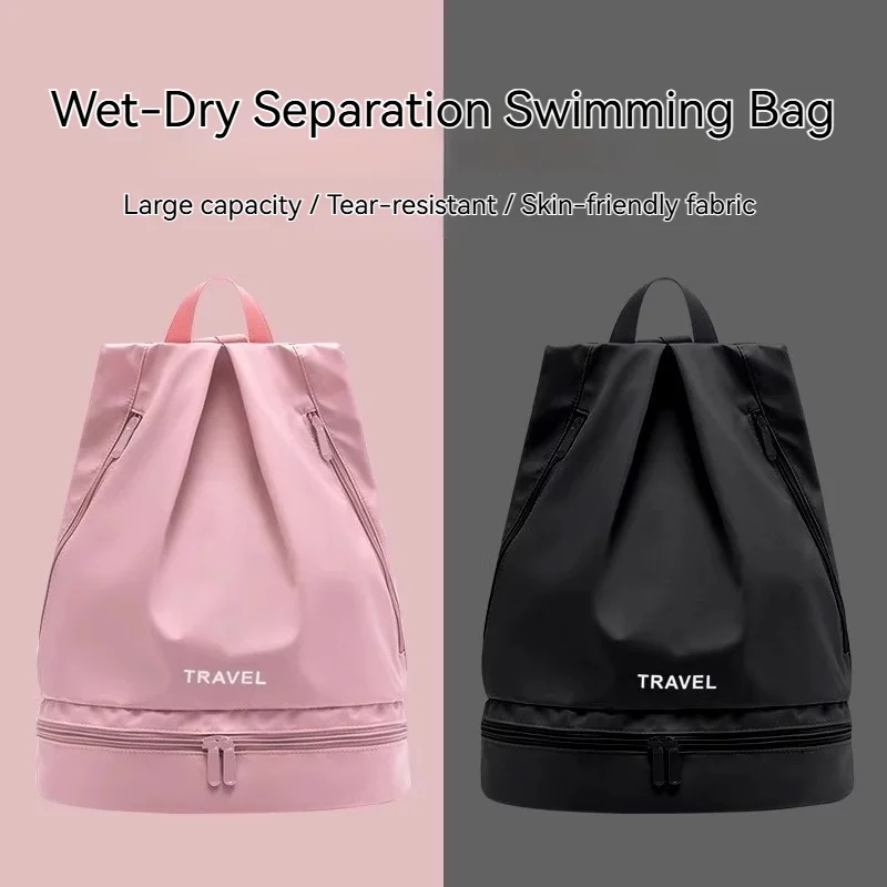 Travel Swimming Backpack Dry Wet Separation Waterproof Large Capacity Tear Resistant For Gym Fitness Outdoor Sports Men Women