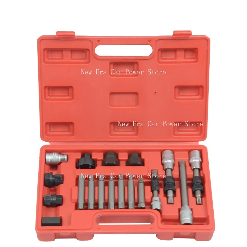 

Suitable for 18 Piece Set of Car Generator Pulley Disassembly Tool