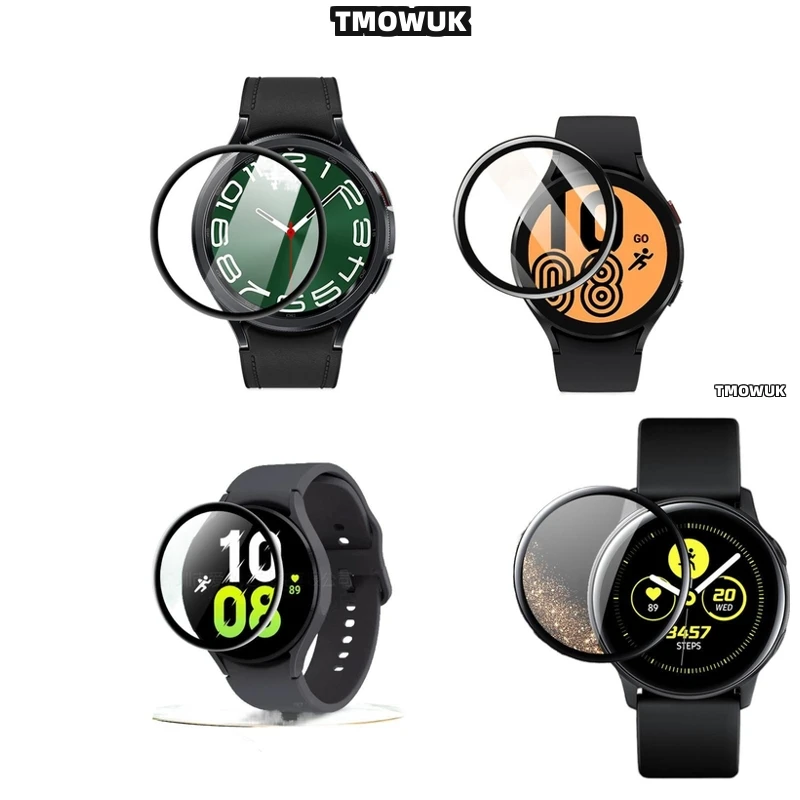 

3D Curved Soft Film - Full Cover Protective For Samsung Galaxy Watch 4 5 6 7 Ultra FE PRO 47 44 43mm 40mm
