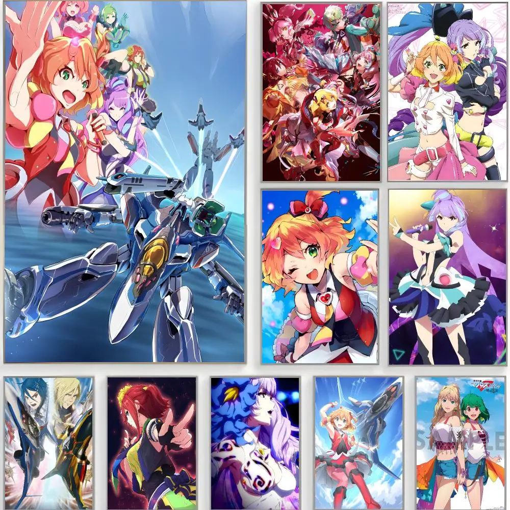space anime m-Macross Delta Poster Classic Wall Art  Home Decor  Peel and Stick Unframed