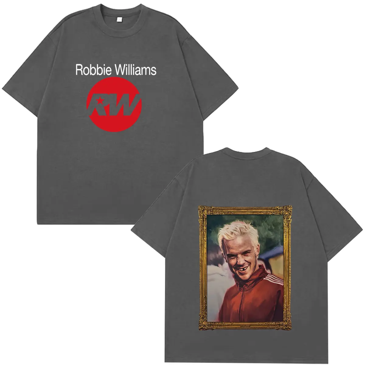 Robbie Williams BRITPOP 2026 Tour Print T Shirt Men Women Fashion Clothing T-Shirt Summer Cotton Loose Casual Hip-hop T-shirts