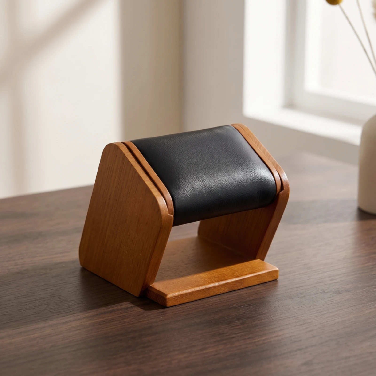 Watch Stand with Padded Support Compact Watch Display Stand Sturdy Space-Saving for Collectors, Dresser, Countertop