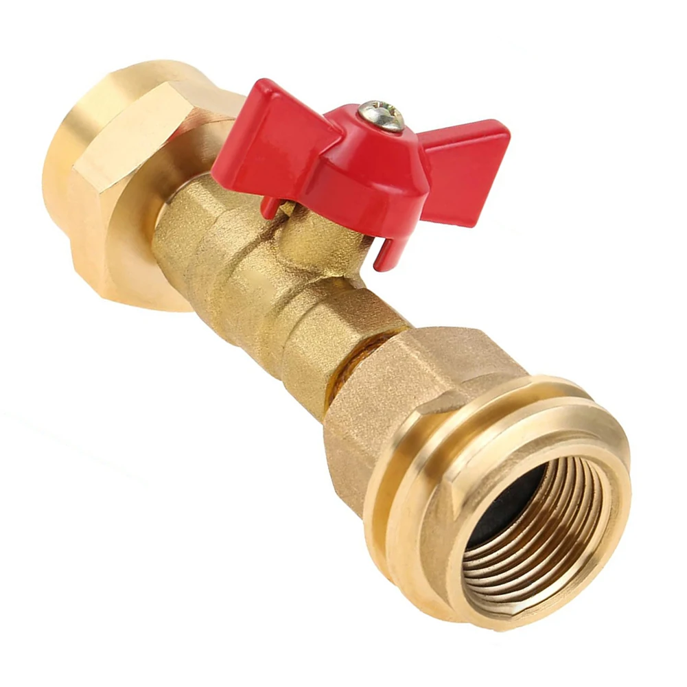 Propane Tank Adapter with Integrated Valve for Safe 1 lb Cylinder Use on CGA600-Fitted Grills and Portable Burners