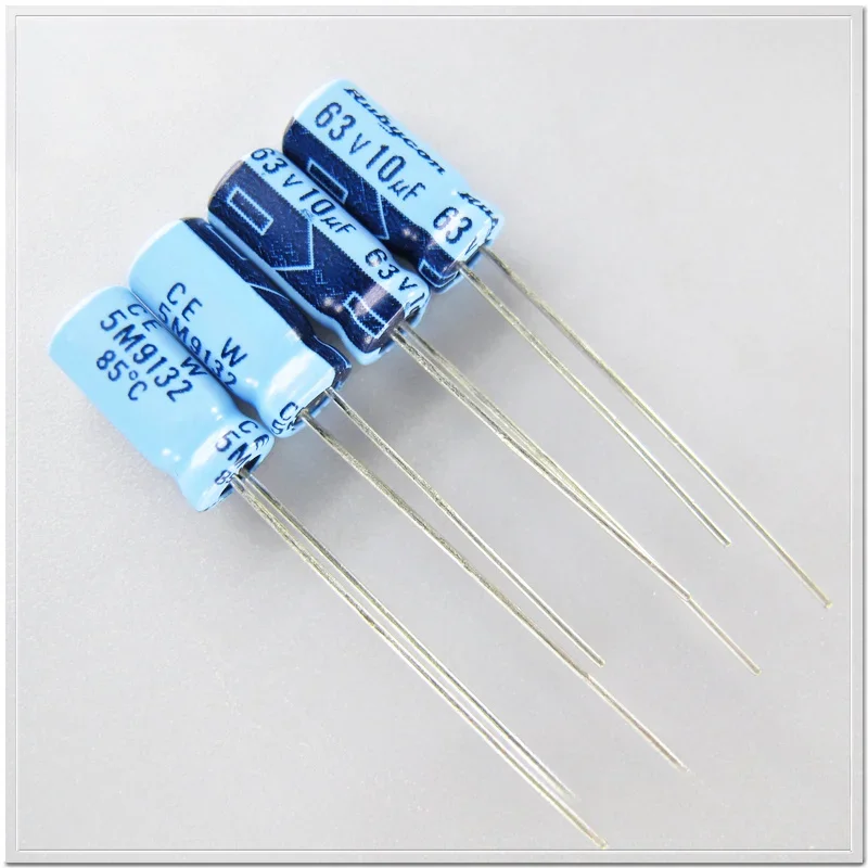 

10pcs/100pcs Rubycon old models blue TWSS 10uF/63V10uF Audio capacitor 5x11mm