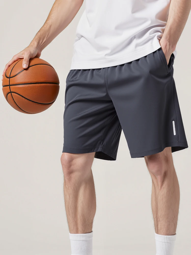 Luźne, sportowe szorty męskie szybkoschnące do treningu i biegania, spodenki gimnastyczne męskie, spodnie do ćwiczeń, letnie szorty typu boardshorts. — zdjęcie 2