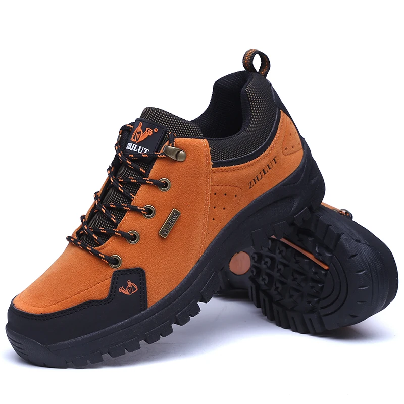 High Quality genuine leather Hiking Shoes Non-Slip Men\'s Autumn Sneakers Hiking Shoes Men\'s Shoes Hiking Shoes Sneakers