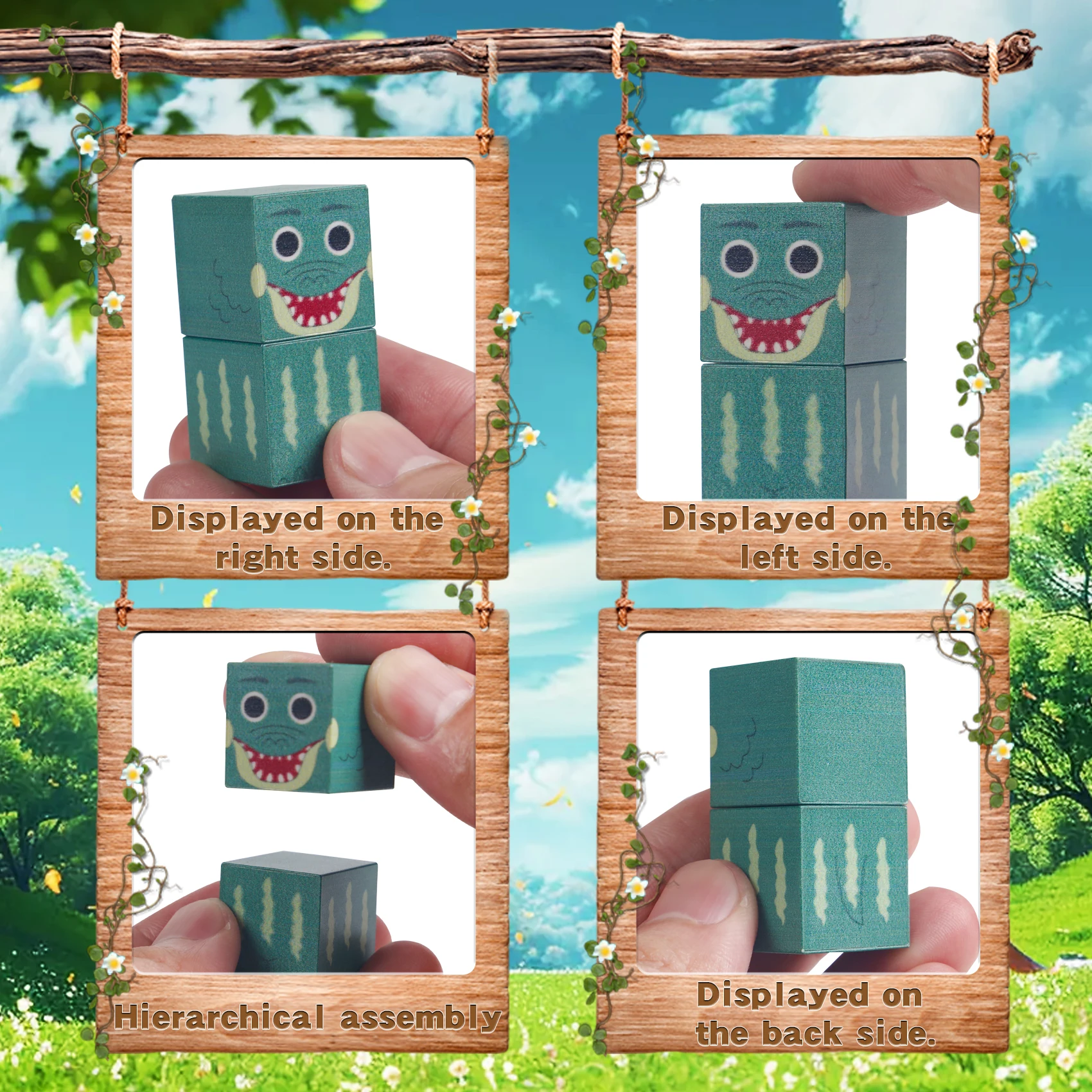 ตุ๊กตาแม่เหล็กชานไห่จิง บล็อกแม่เหล็กต่อร่าง ของเล่นเด็ก STEM ของเล่นแม่เหล็กเสริมพัฒนาการ ของขวัญวันเกิด Tungtungsahur