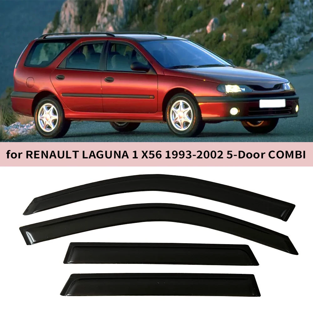 

Window Visor for Renault Laguna 1 X56 5-DOOR 1993-1999 2000 2001 2002 Wind Deflectors Rain Guards Door Visor Vent Shades