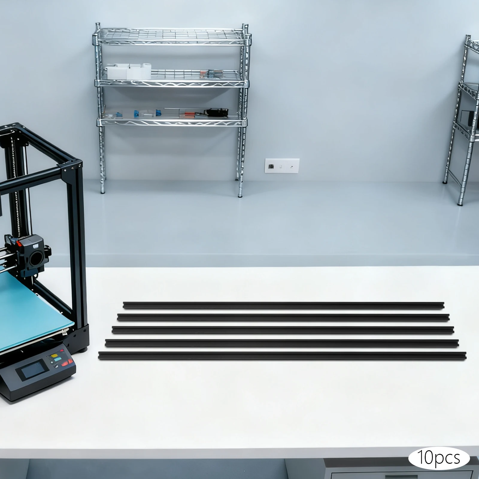 4040 ملف ألومنيوم عالي التحمل على شكل حرف T، 10 قطع 1 متر بثق عالي الدقة للطابعة ثلاثية الأبعاد ذاتية الصنع، جهاز التوجيه باستخدام الحاسب الآلي، الإطار الصناعي #2