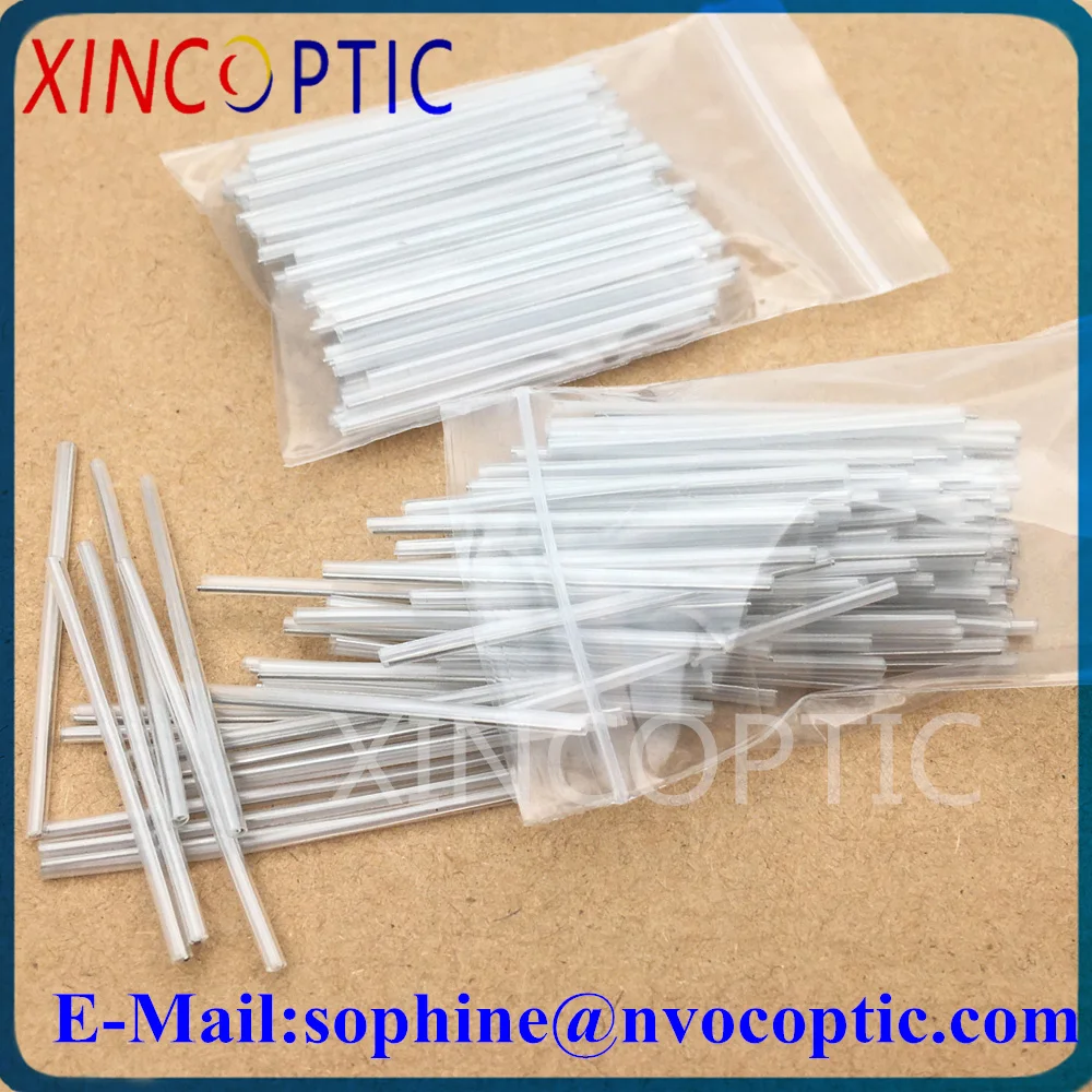 1000pcs Optical Fiber Heat Shrink Protective Tube 0.7*40mm 45mm 50mm 1Single Rod Fibre Pipe Fusion Splice Protection Sleeve