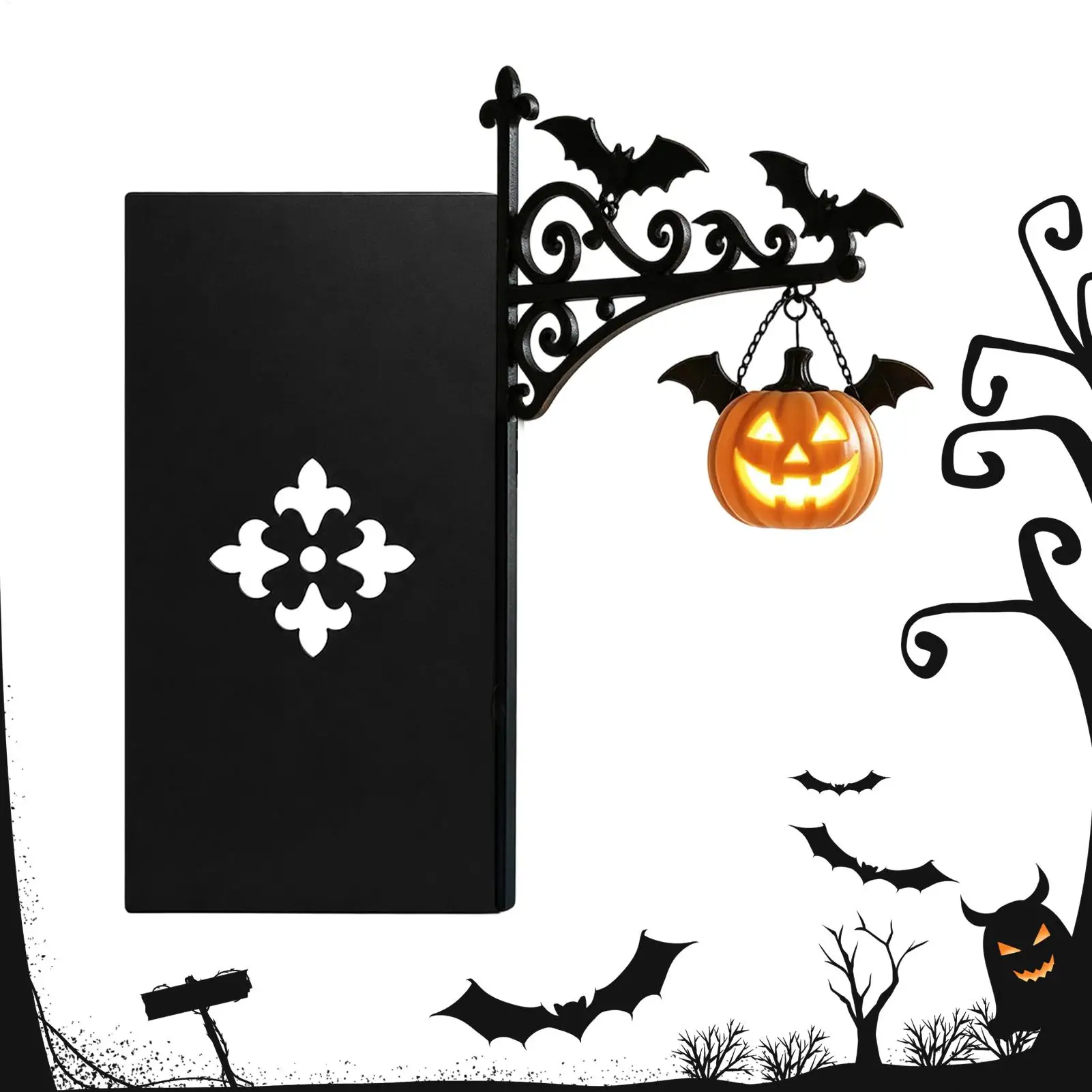 Halloween Insert Shelf Lanterns Vintage Fantasy Decorative Bookshelf Light Miniature Hangings Shelf Lamp LED Night Light