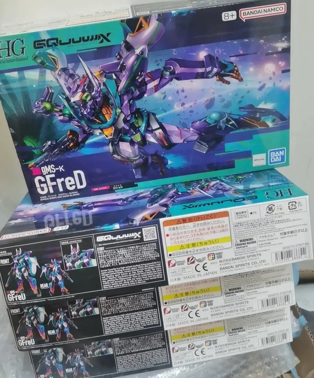 Bandai oficialmente con licencia Gundam GQuuuuuuX HG 1/144 GFreD gMS -k Premium regalo de modelo coleccionable